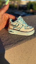 Load and play video in Gallery viewer, Baby AF1 Light Blue &amp; Gold Luster
